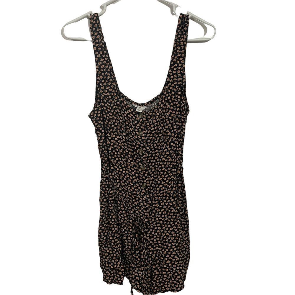 American Eagle Floral Tank Romper